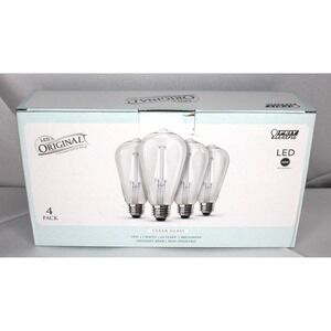 LED Original Thomas Edison Vintage Style Bulbs 4 pack - 7 Watts - 800 Lumens